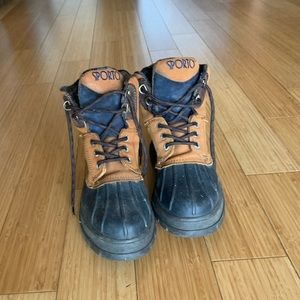 Sporto duck boots; women’s